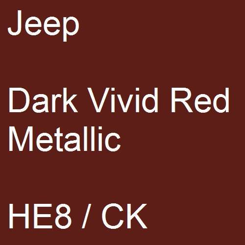 Jeep, Dark Vivid Red Metallic, HE8 / CK.